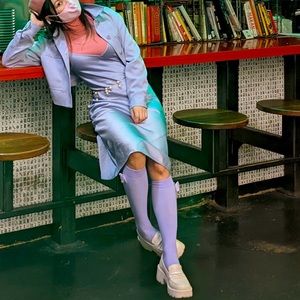 Aritzia Wilfred Little Cropped Jacket Lavish Lavender